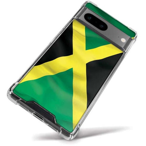 Jamaica Flag Google Pixel 8a Clear Case
